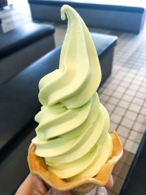 鳥取県境港は夢みなとタワーの二十世紀梨ソフトクリームを食べてみた！