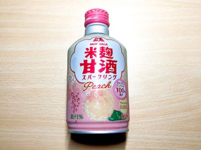 森永製菓の「米麹甘酒スパークリング ピーチ」を飲んでみた！