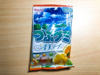 春日井製菓の「つぶグミ 青夏ソーダ」を食べてみた！